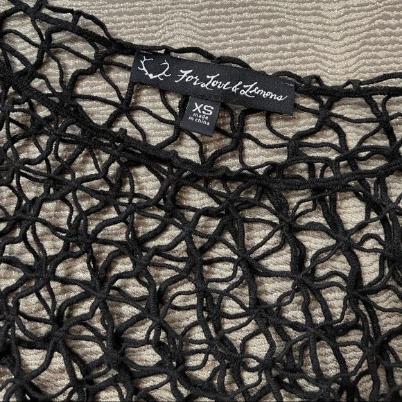 Rare For Love and Lemons St. Tropez Lace Mesh Crop Top XS EUC - Picture 8 of 8